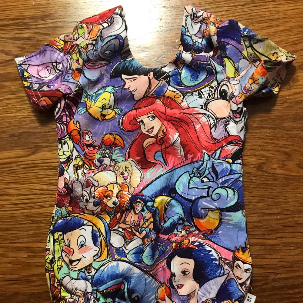 Disney Leotard 3T custom fabric